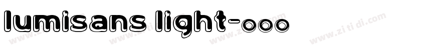 LumiSans Light字体转换